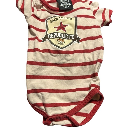 republic fc Other - Striped Bodysuit - Red and Cream